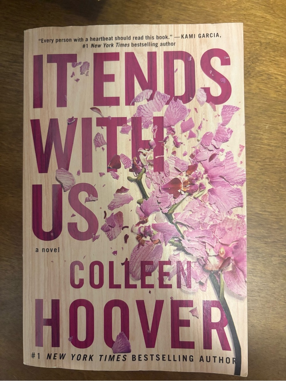 It Ends With Us - Pink Floral Paperback Novel
